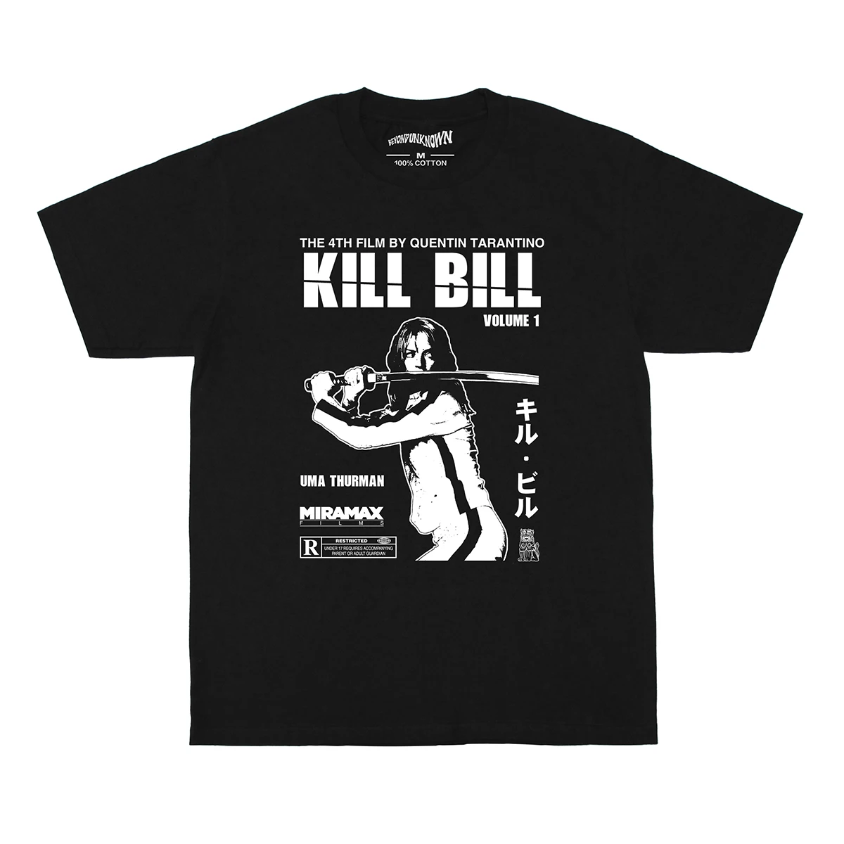 kill-bill-t-shirt-vol1-quentin-tarantino-uma-thurman-lady-snowblood-movie-washed-cotton-men's-clothing-print-short-sleeve-shirt