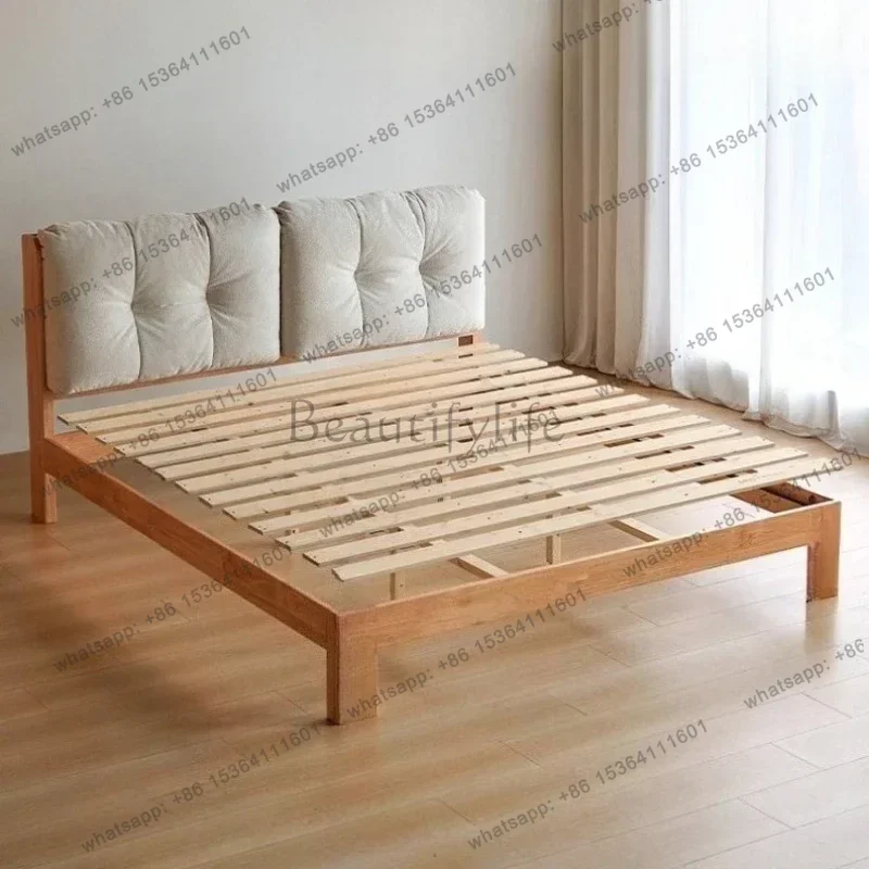 bedroom beds bedroom furniture Home Modern Nordic solid wood bunk bed 2 people Double bed bases and frames