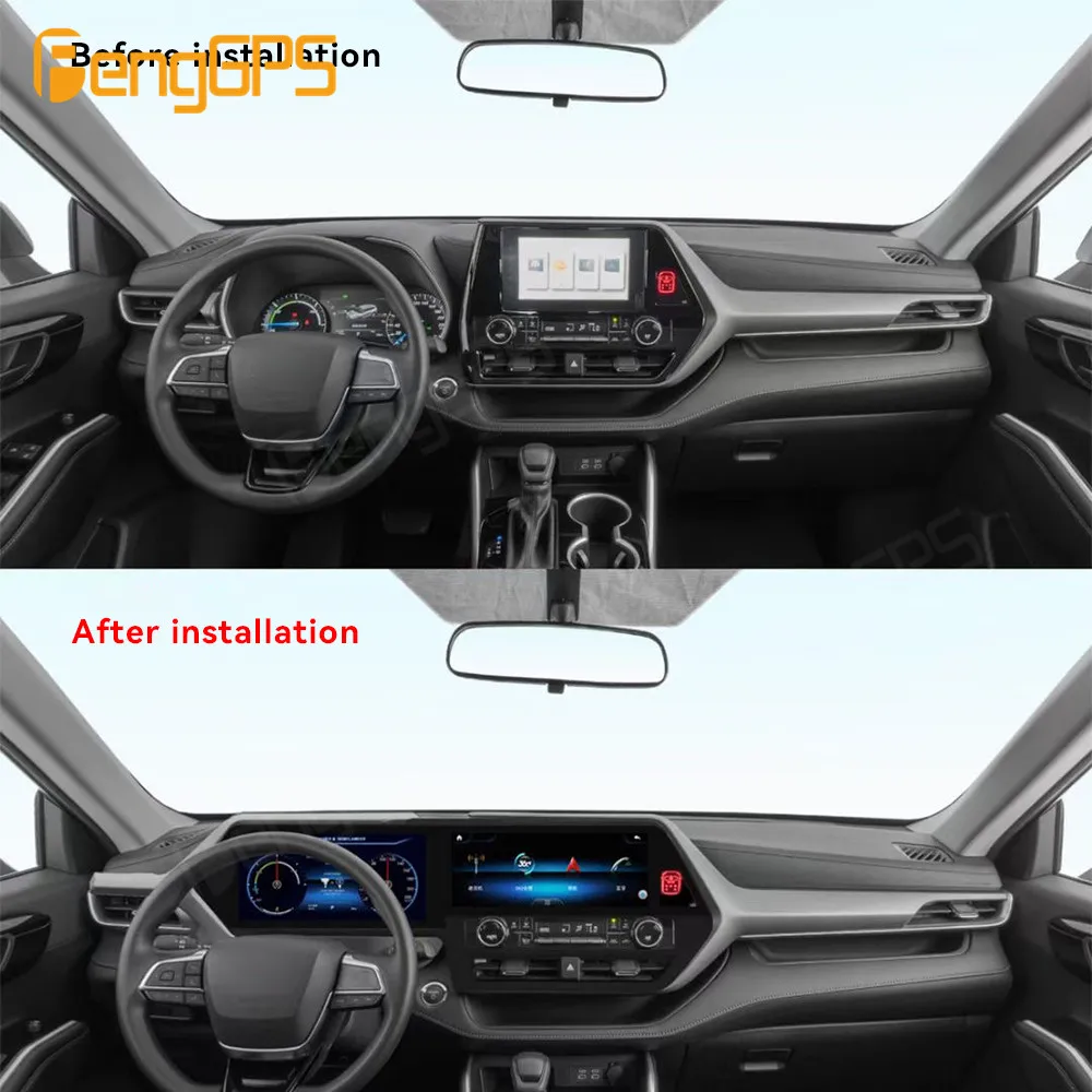 For Toyota Highlander/Crown Kluger 2021 2022 Android Car Radio 2 Din Stereo Receiver Autoradio Multimedia Player GPS Navi Head