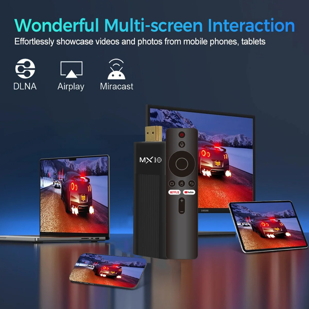 MX10-F3 Product H313 Four core WiFi6 Bluetooth 5.0 Support 8K H313 Android 13.0 2+16GB 4+32GB 4+64GB Tv stick box