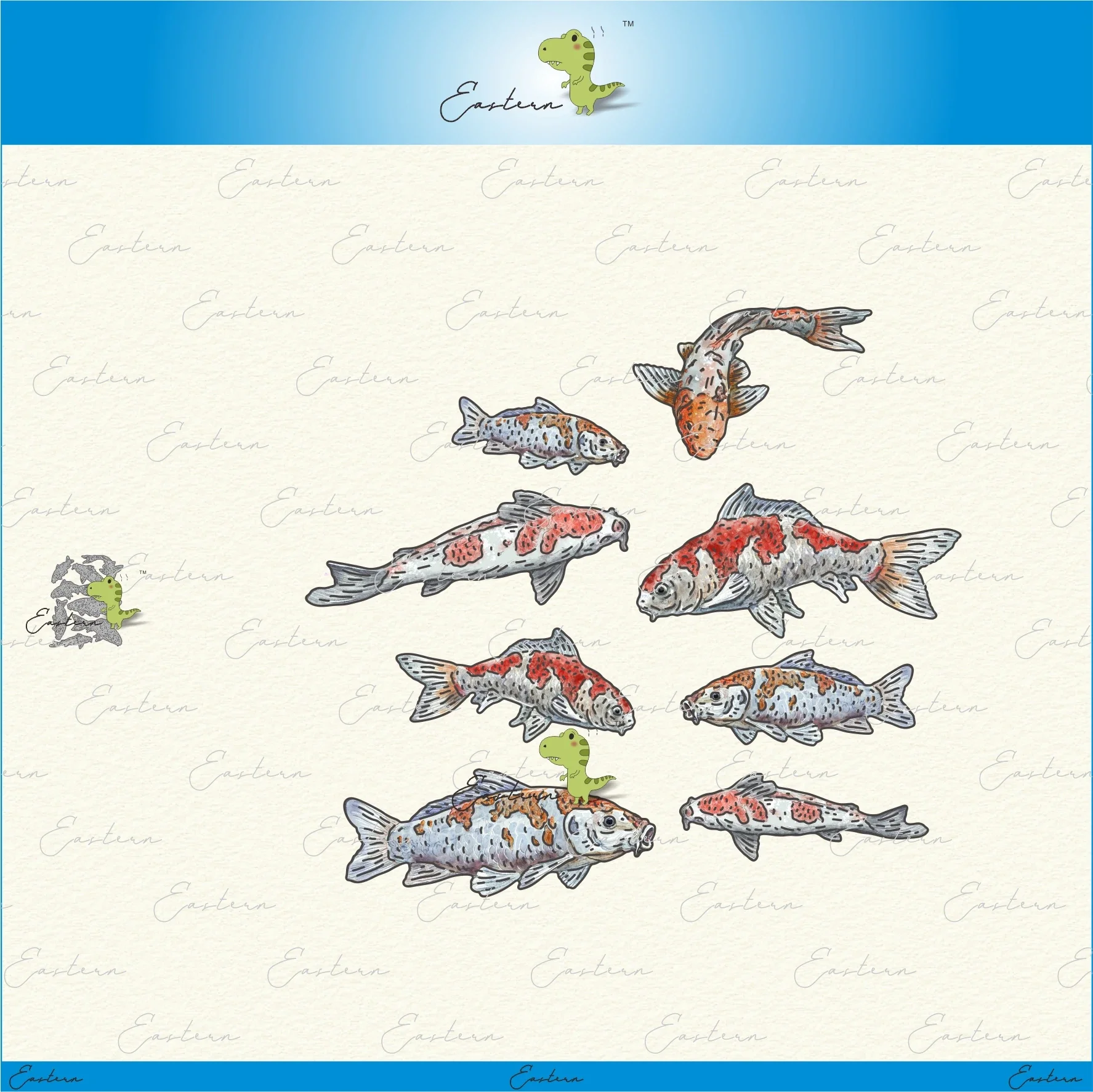 Don’t Be So Koi metal cutting dies 2022 new DIY  molds Scrapbooking Paper Making die cuts crafts  Printed Sheet