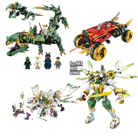 Ninjagos City Flying Mecha Dragon Katana Vehicle Building Blocks Bricks BBB Toys Children Christmas Birthday Gift