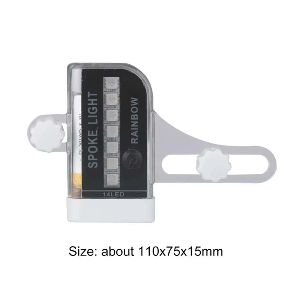 دراجة تكلم ضوء 14led 2 وضع متعدد نمط عجلة الرياح والنار على الوجهين التعريفي اللون الحقيقي 30 نمط أسلاك الفولاذ الخفيفة