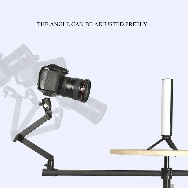 360° Panoramic Surrounding Rotating Table Photography Studio Video Shooting Auxiliary Base SLR Camera Round Rotary Stand