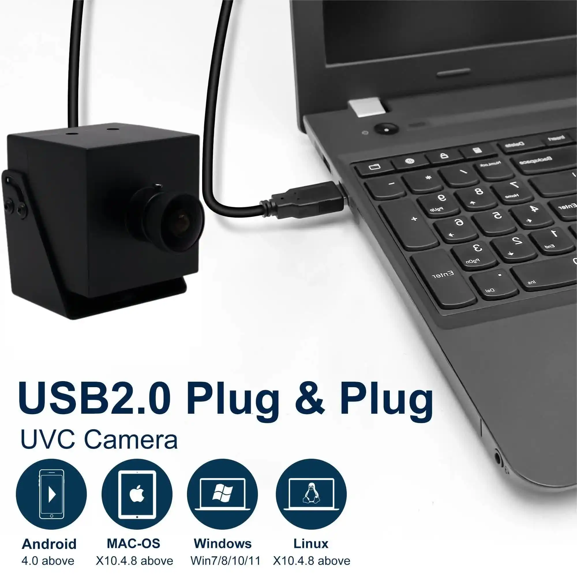 Imagem -02 - Svpro-câmera Usb Grande Angular Ultra hd 4k Mini Habitação Uvc Industrial Usb2.0 Video Webcam para Pclaptopjetson Nano 48mp