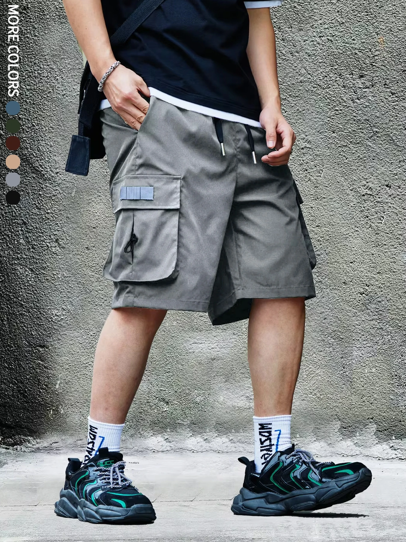 Men\'s Cargo Shorts, Outdoor, Travel, Casual Sports, Large Pockets, Durable and Comfortable Fabrics, Thin Shorts for Outings 17