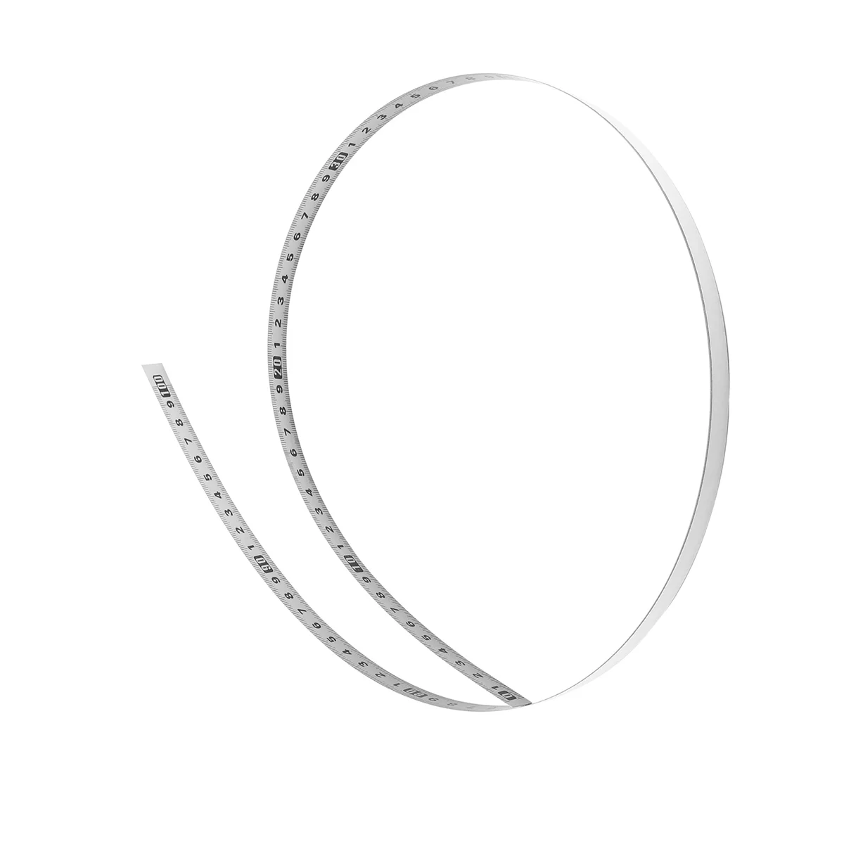 

Клейкая шкала из нержавеющей стали, прецизионная направляющая для деревообработки, самоклеящаяся рулетка, металлическая линейка с клеем, C-100 см A005