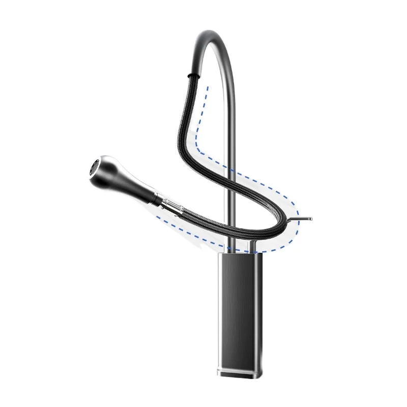 

Kitchen multi-functional pull-out faucet universal rotating vegetable basin hot and cold faucet