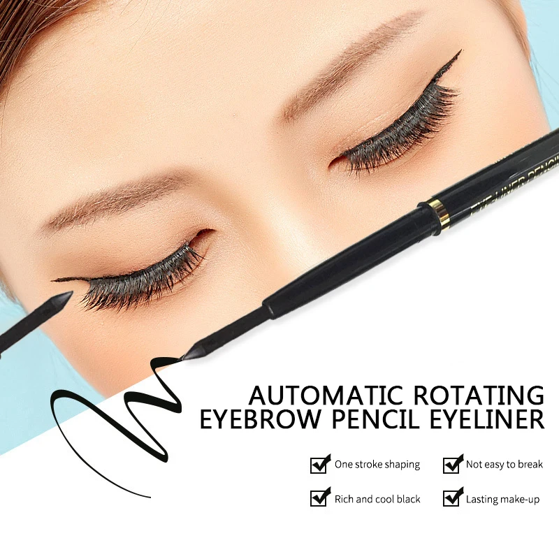 Auto-rotating Eyebrow Pencil Cosmetic Auto-rotating No Smudge Longlasting Makeup Eye Makeup Eyeliner Pen