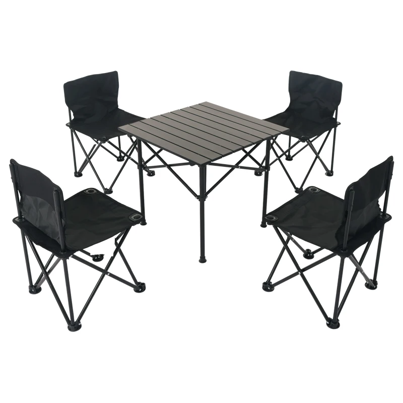 

High Quality Foldable Camping Table Bbq Picnic Outdoor Folding Table And Chairs Set