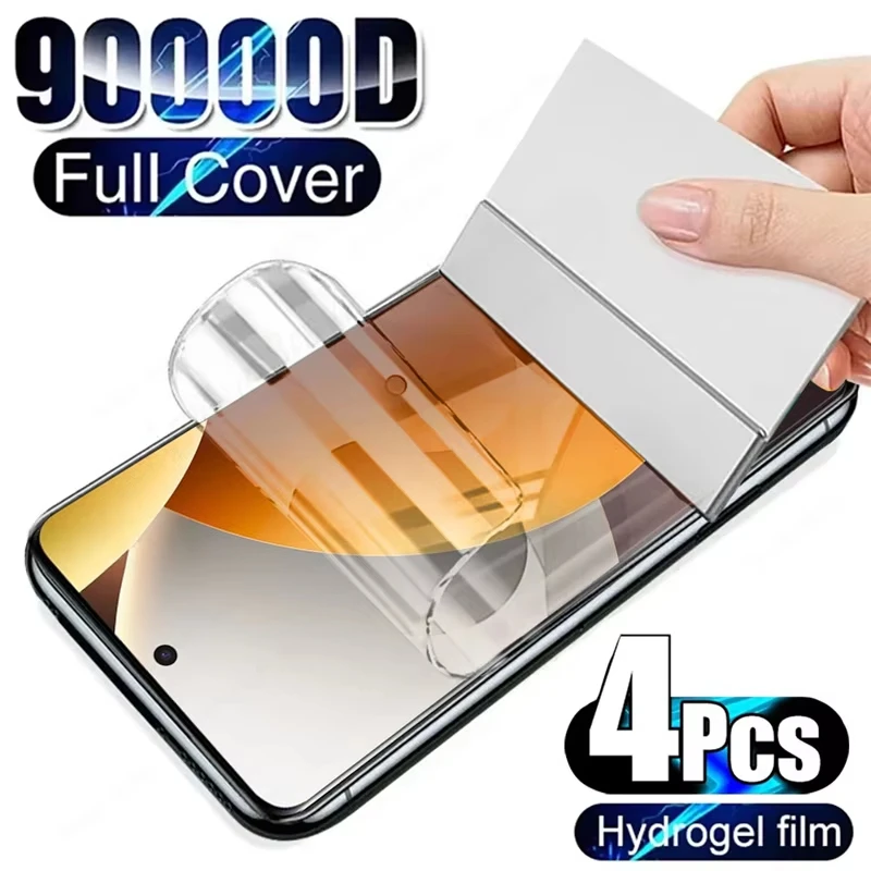 1-4 Stück HD Hydrogel-Folie für Samsung A56 5G A16 A15 A17 A07 A51 A70 A72 A54 A36 5G A52 A32 A26 A25 A13 A22 Displayschutzfolie Transparent