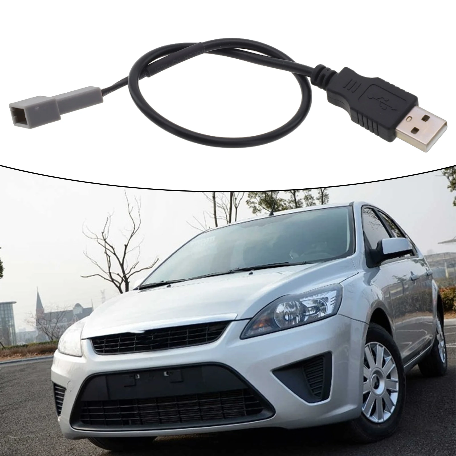 محول راديو السيارة راديو USB محول تركيب السيارة مقاومة للاهتراء تركيب سريع التثبيت المباشر