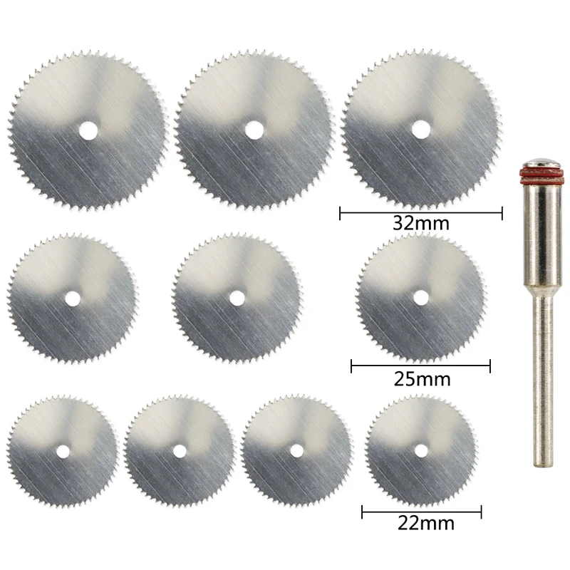 

HAMPTON Circular Saw Blade 22/25/32mm Stainless Steel Cutting Disc With Mandrel Metal Cutting Saw Disc For Dremel Rotary Tool