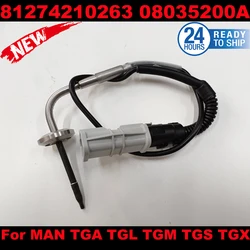 Adam MAN TGL TGM TGS TGX 81274210263 08035200A 81274210263 için 81274210252 egzoz sıcaklık sensörü 2V5261583