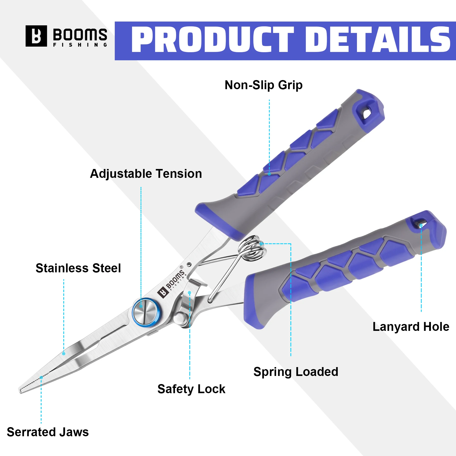 ازدهار الصيد متعددة الوظائف الأسماك كماشة بيئة العمل المضادة للانزلاق عالية القوة قطع خيط صنارة الصيد حلقة مفتوحة الصيد تعادل السنانير ذو طيات #2