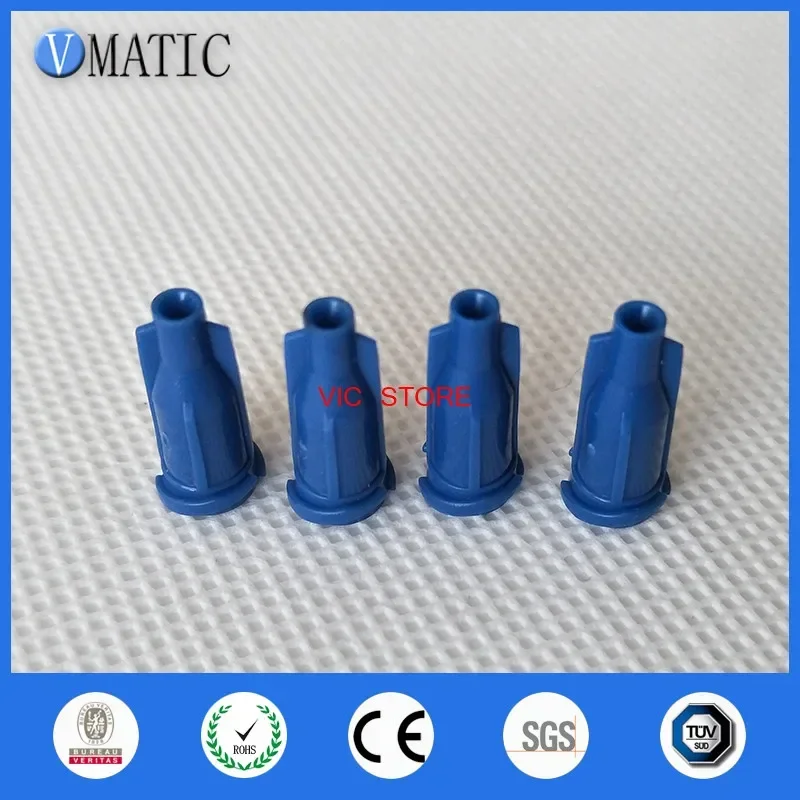 Free Shipping 1000Pcs Luer Lock Screw Type Dark Blue Syringe Caps Dispensing Syringe Cap Stopper