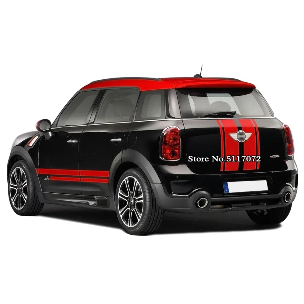 

Hood Trunk Engine Rear Side Stripes Car Sticker Body Kit Decal Decoration for MINI Countryman JCW John Cooper Works Accessories