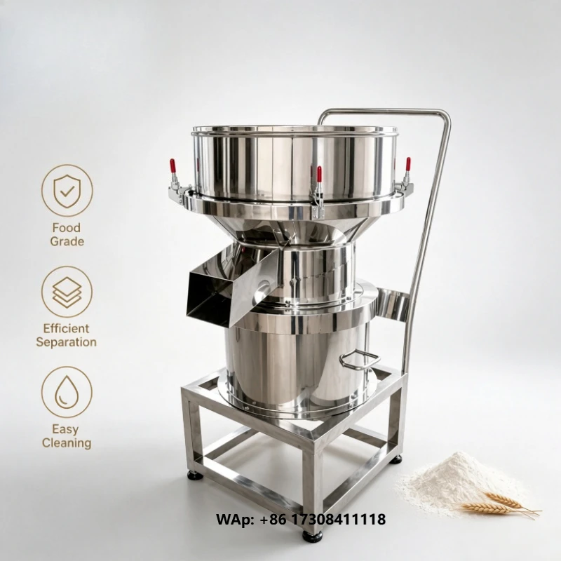 Industrial High Precision Circular Filter Sifter for Baking Flour Seasoning Powder Screening and Debris Separation