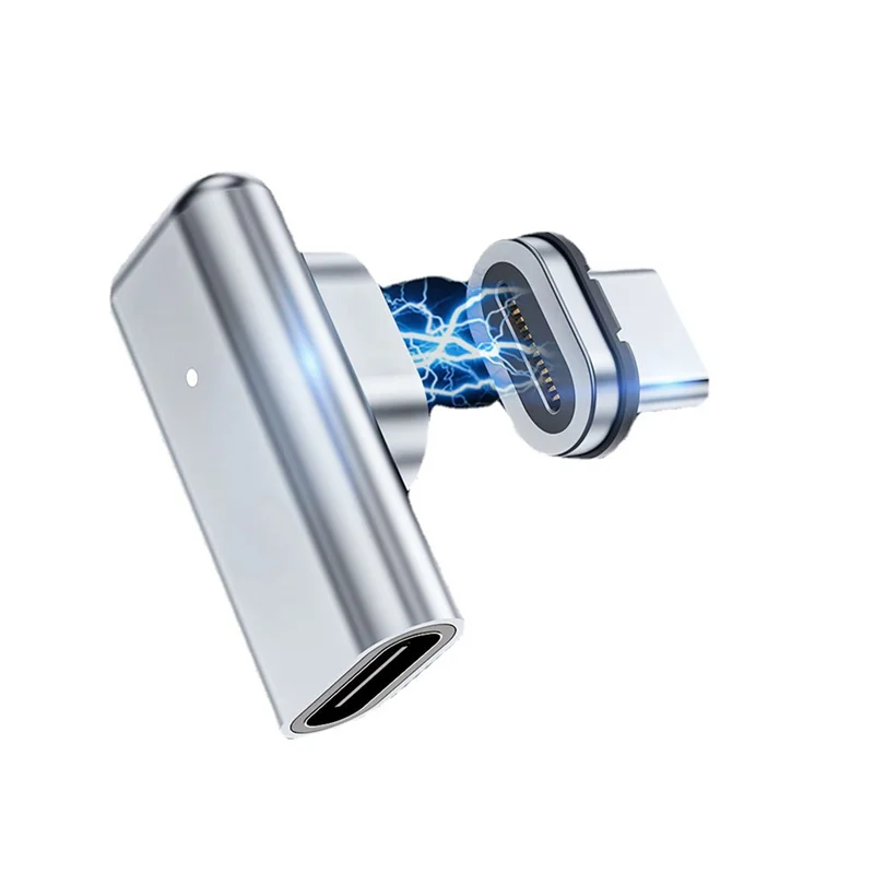 AD41-USB C อะแดปเตอร์แม่เหล็ก 24Pins ประเภท C 40 Gbp/S PD 100W Fast CHARGING Converter สําหรับ Thunderbolt 3 IPad