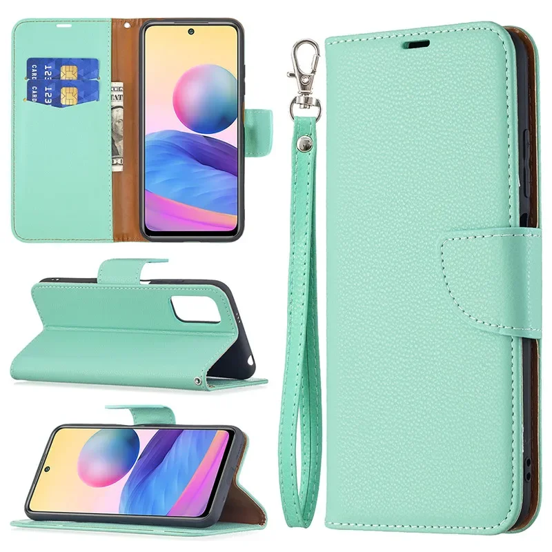 Wallet Flip Case For Xiaomi Redmi Note 10 5G Cover Case on For Redmi Note10 4G Magnetic Leather Stand Phone Protective Bag Cases