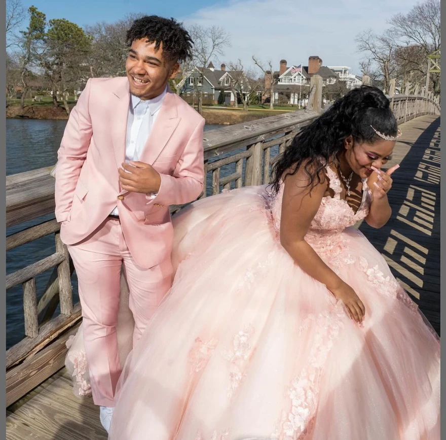 Vestidos De quinceañera rosas personalizados, Vestido De baile espagueti con apliques De flores 3D, Vestido dulce 16, Vestido De 15 Años YQD74 2024