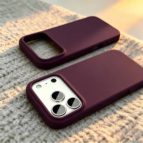 Official Original Liquid Silicone Phone Case for iPhone 18 Pro Max 17,16,15,14,13 Pro Max Shockproof Flannel Full Cover