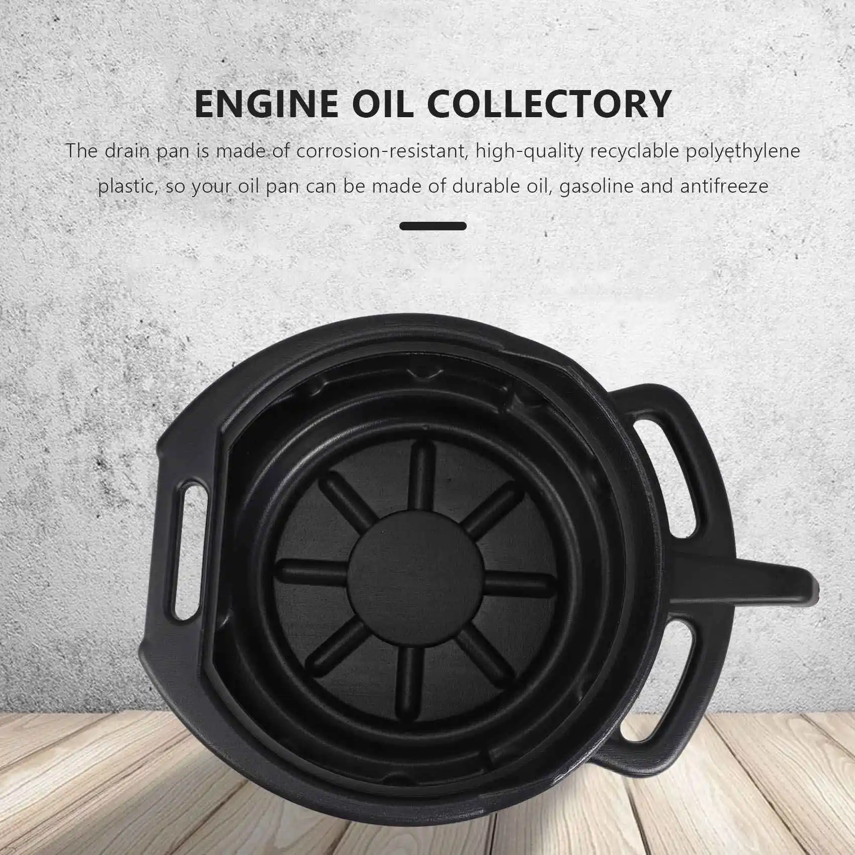 7.5L Plastic Oil Drain Pan Wast Engine Oil Collector Tank Gearbox Oil Trip Tray For Repair Car Fuel Fluid Change Garage