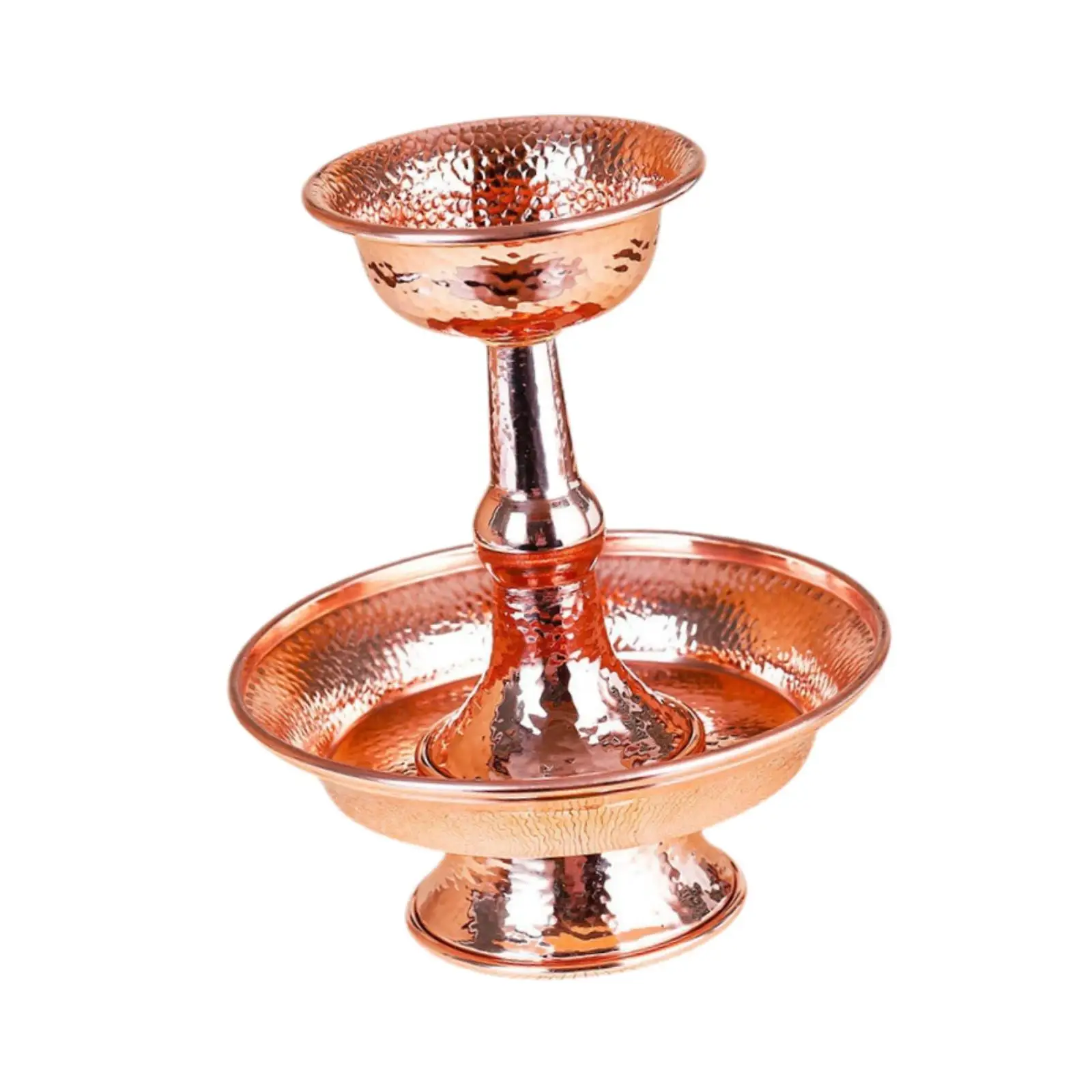 Handcrafted Copper Tibetan Bowl Buddhist Offering Cup Decorative Altar Bowl for Temple Worship and Spiritual Decor