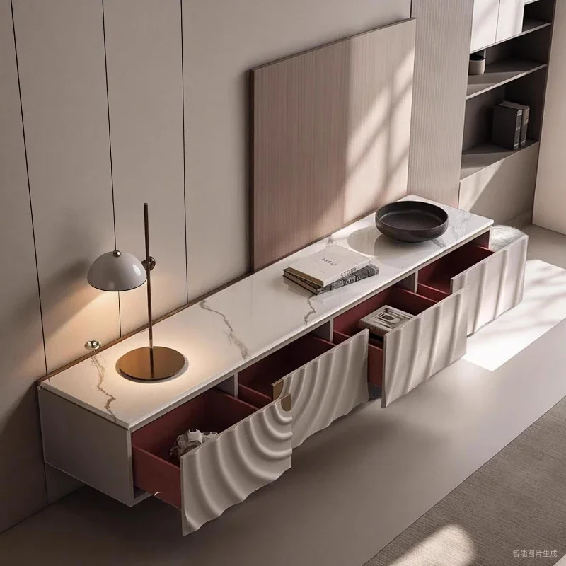 高級モダンなリビングルーム用テレビ台、快適なテレビテーブル、ファームハウス風テレビキャビネット、床置きインテリア収納家具