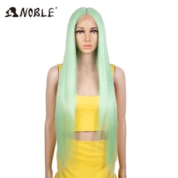 Noble Cosplay Wigs For Black Women Straight Synthetic Lace Wig 34 Inch Ombre Blonde Wig Lace Wig Cosplay Syntheti Lace Wig