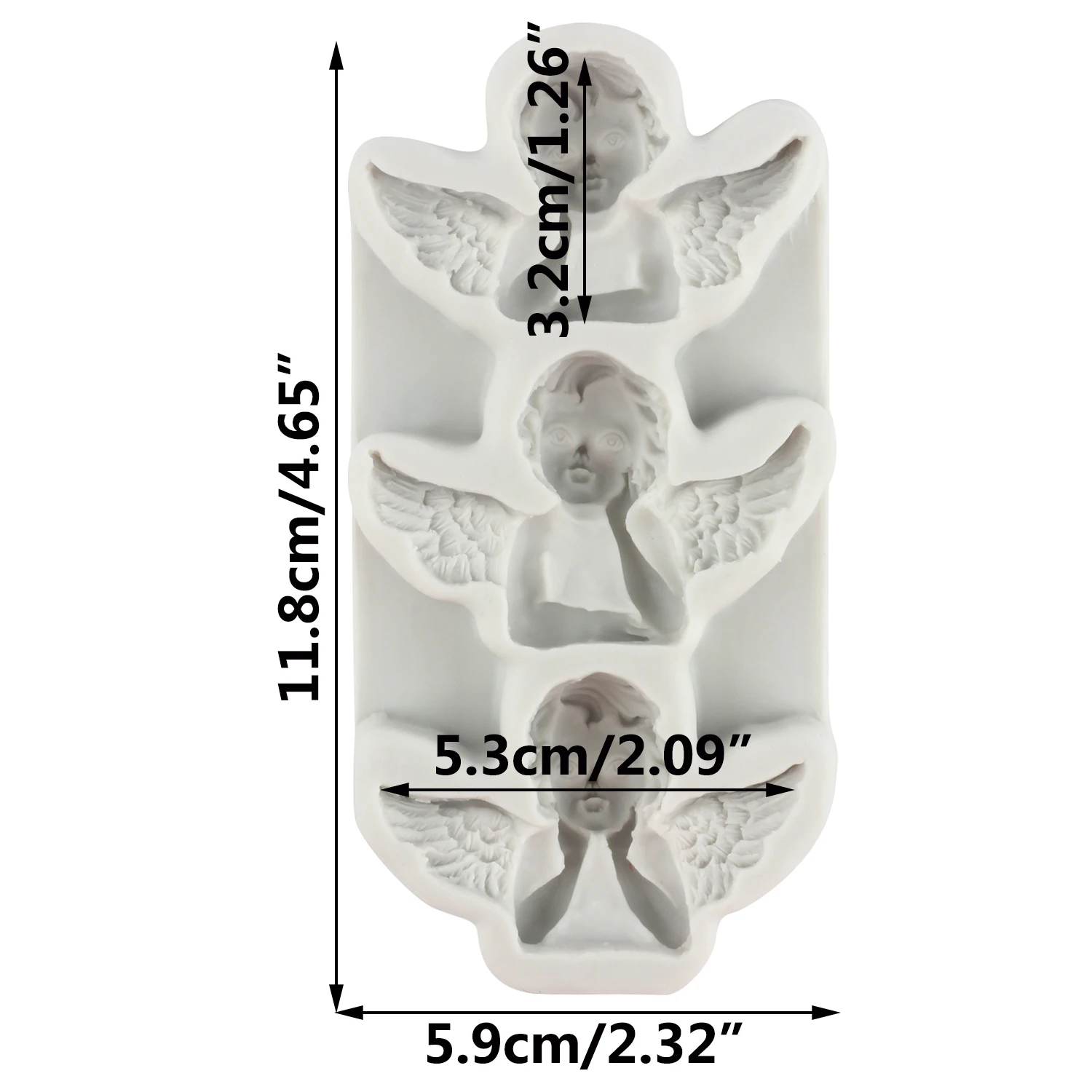 3D Angel Baby Silicone Molds Cupid Fondant Cake Decorating Tools Cupcake Topper Chocolate Craft Gum Paste Polymer Clay