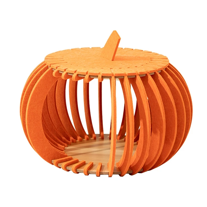 

Four season universal scratch resistant felt toy pumpkin house wear-resistant semi enclosed sleep house