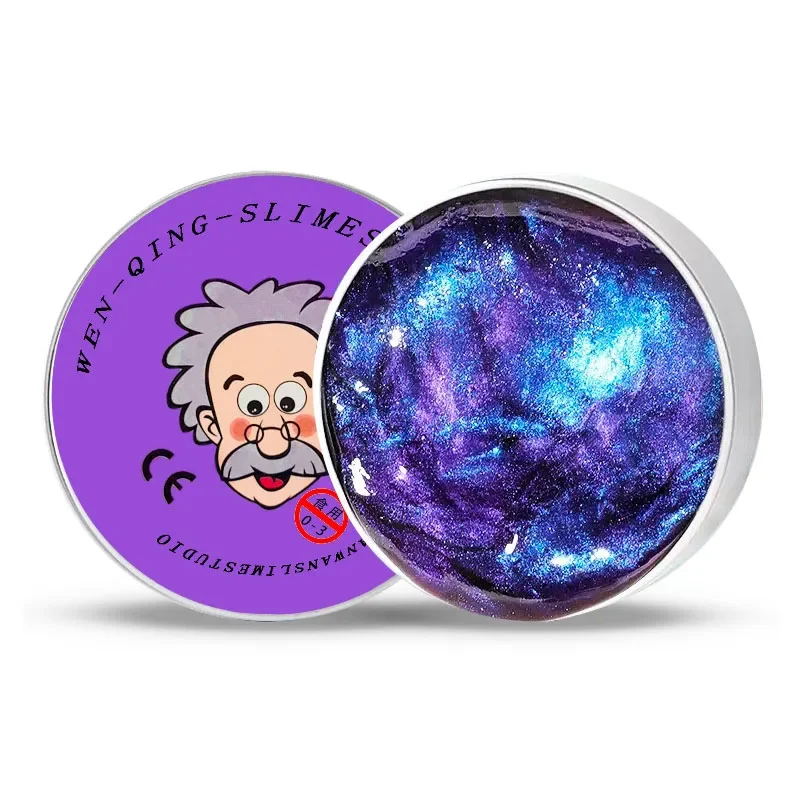 NEW  Stress Relief Toys Old Man Liquid Squishy Transparent Crystal Slime Fluffy Foam Putty Kids Safe Bouncy Stretchy Color Slime