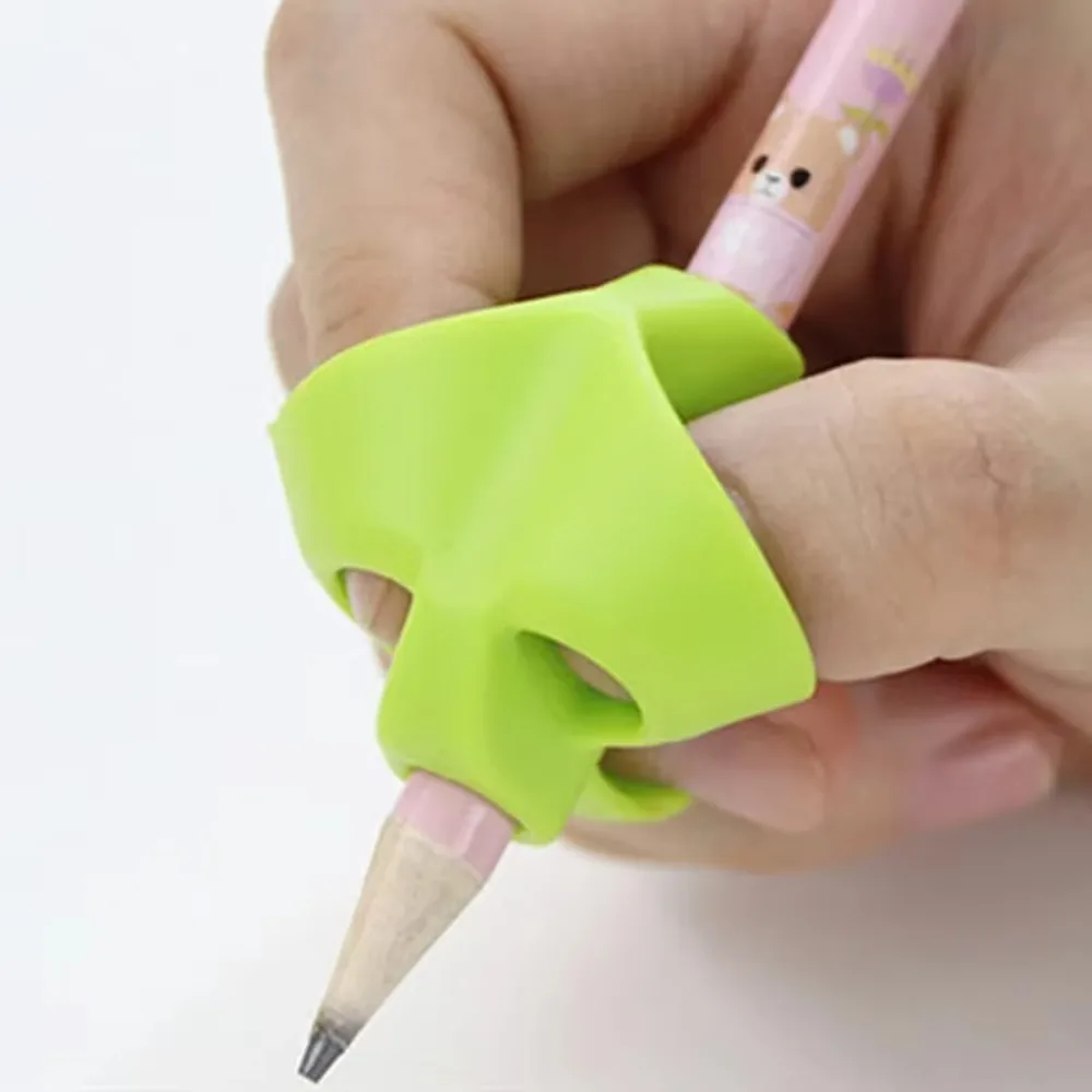 Finger Silicone Pencil Cuffs Child Pencil Adapter Writing Corrector Stationery Aid Grip Posture Correction Device