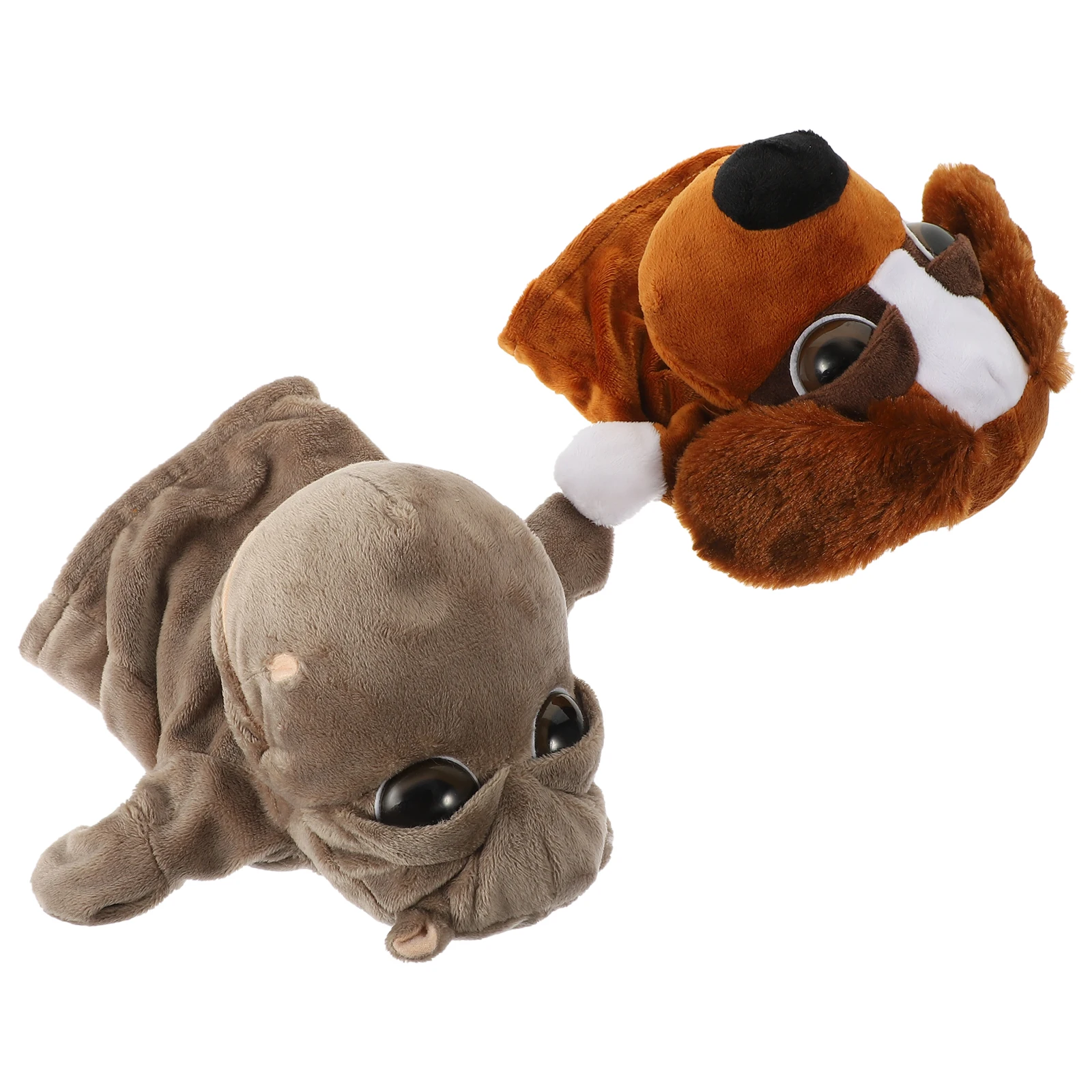 2 pezzi burattini animali burattini a mano per bambini scimmia animali di peluche giocattoli cartone animato genitore-figlio