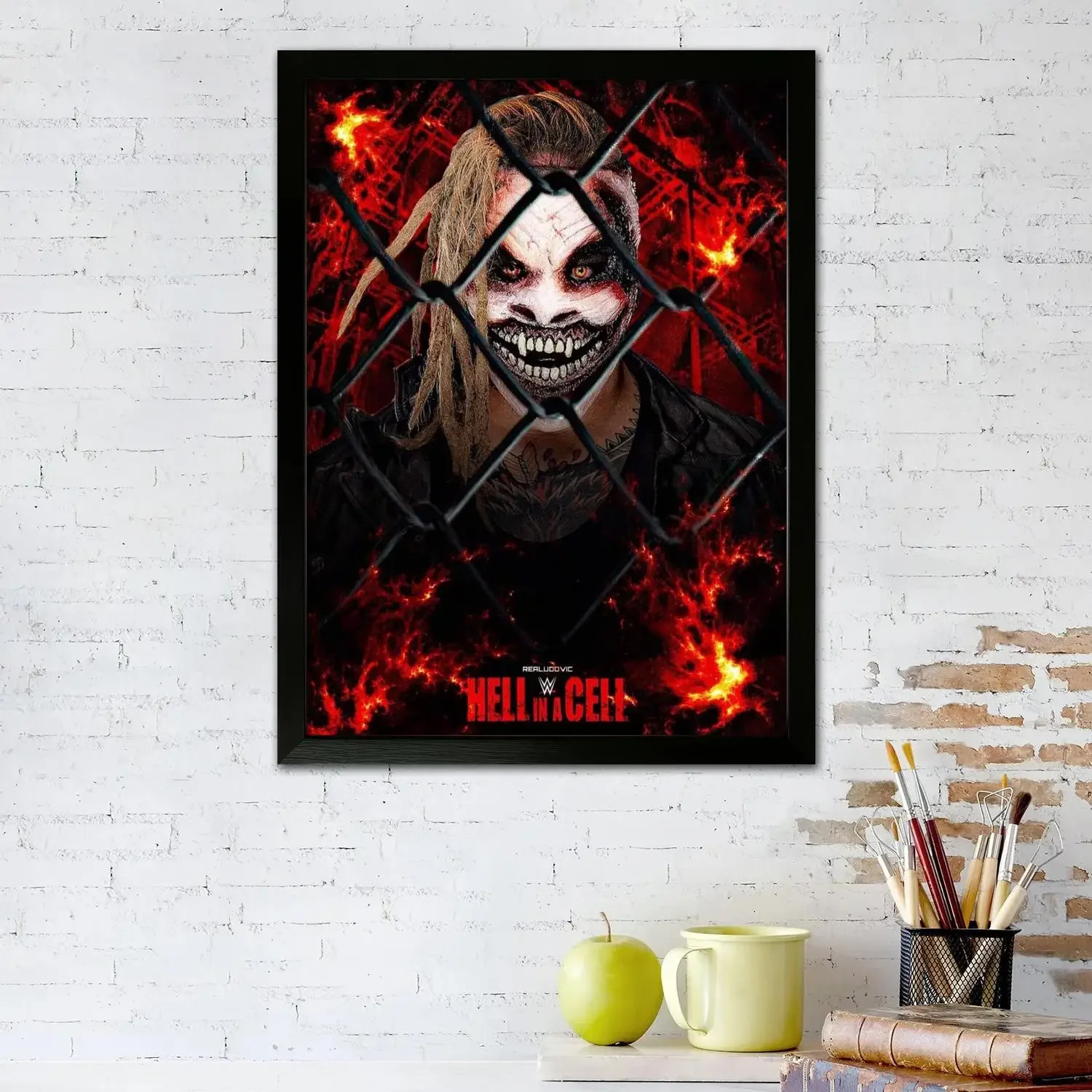 the fiend bray wyatt Wrestler Canvas Art Poster and Wall Art, Picture Print, Modern Family, Bedroom Decor, Decorative painting