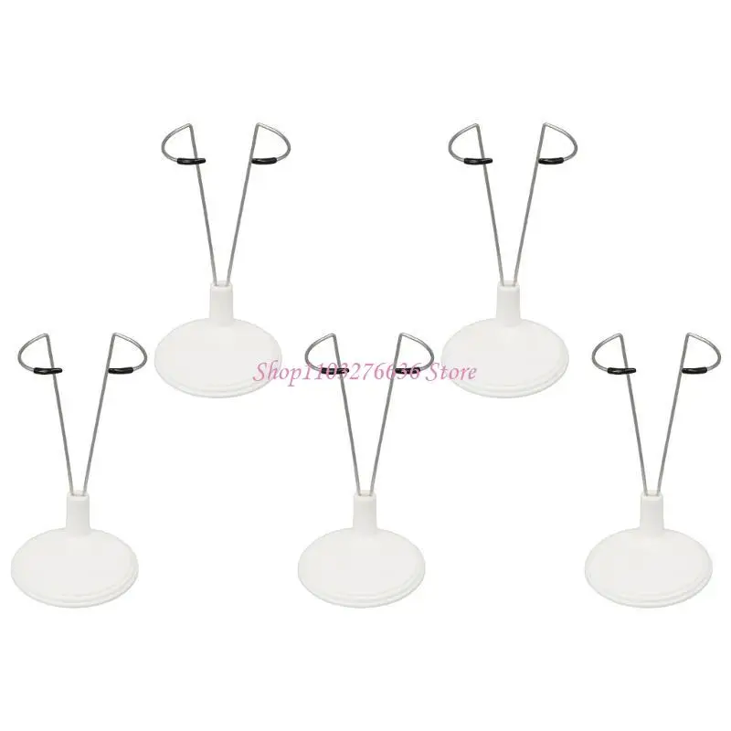 R6FD 5pcs Doll Stands Stands Creative Plush Display Display por 6 a 8 polegadas Figuras ação Dolls Organizando