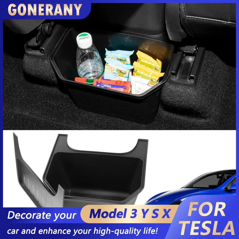 

For Tesla Model Y 2020-2023 Rear Center Console Organizer Backseat Storage Box Interior Accessories