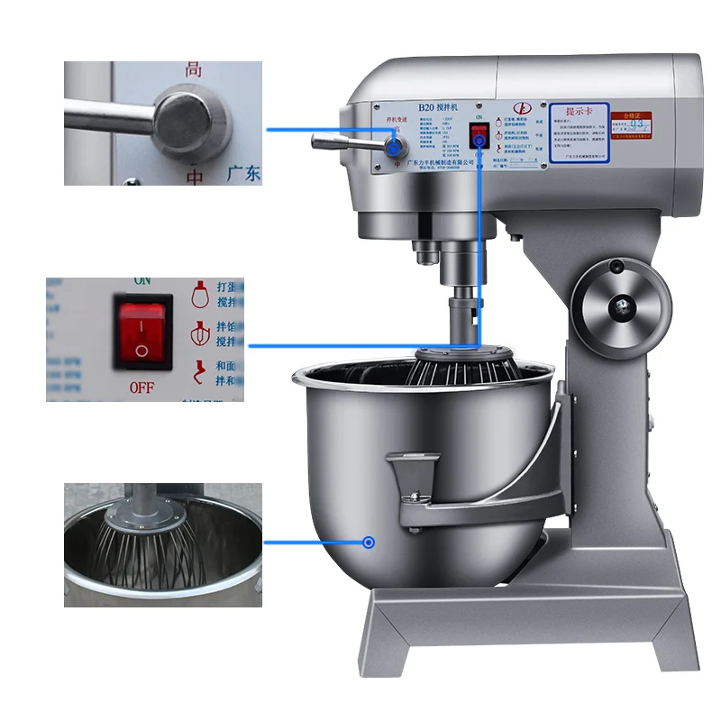 Processador de alimentos elétrico multifuncional Misturador de mão de massa Batedor de ovos Máquina Chef Misturador de cozinha