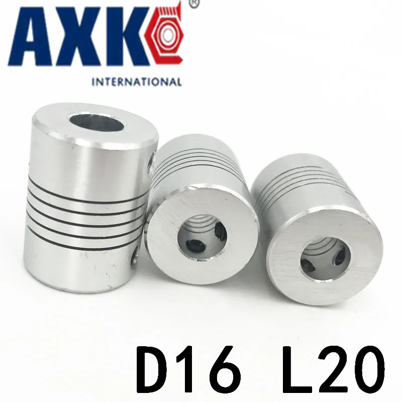 

5pcs D16L20 2mm 3mm 4mm 5mm 6mm Bearing Rodamientos Shaft for CNC Motor Helical Coupler Beam Coupling Sizes Encoder Connector