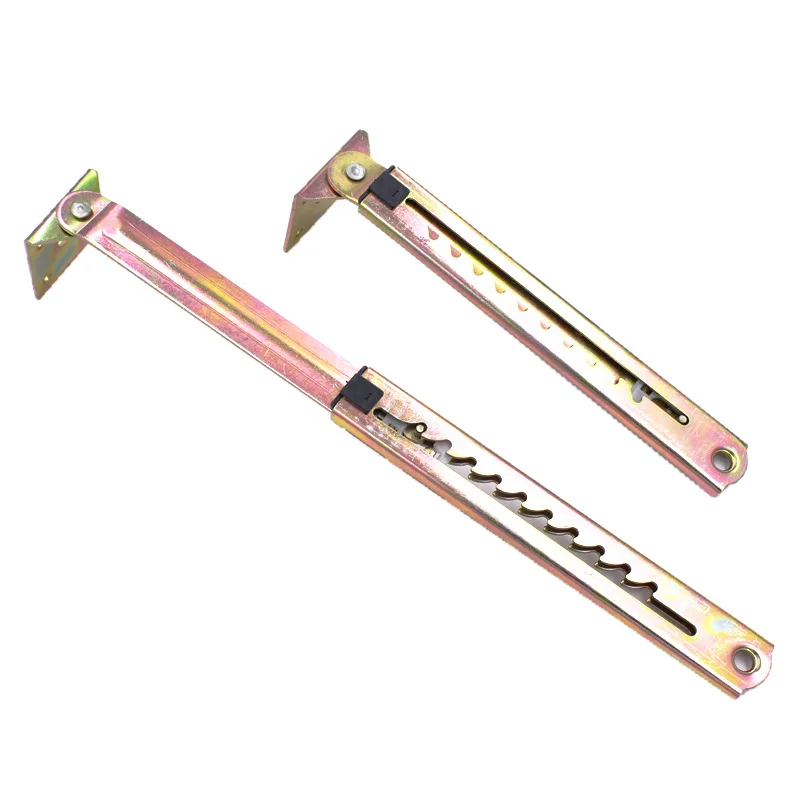 1 Pair Angle Lifting Rod Desk 10/7 Gear Adjusting Hinge WITH Bracket Cabinet Door Pneumatic Support Hardware furniture hinge