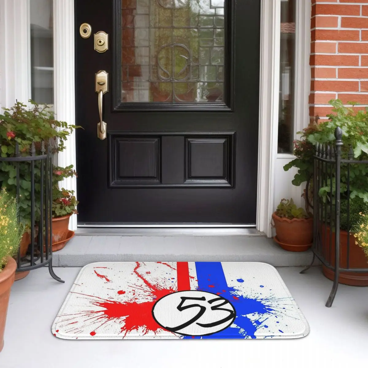 Herbie Number  Doormat Kitchen Entrance Home Floor Mat Anti-slip Carpet Rug for Balcony Footpad Mats