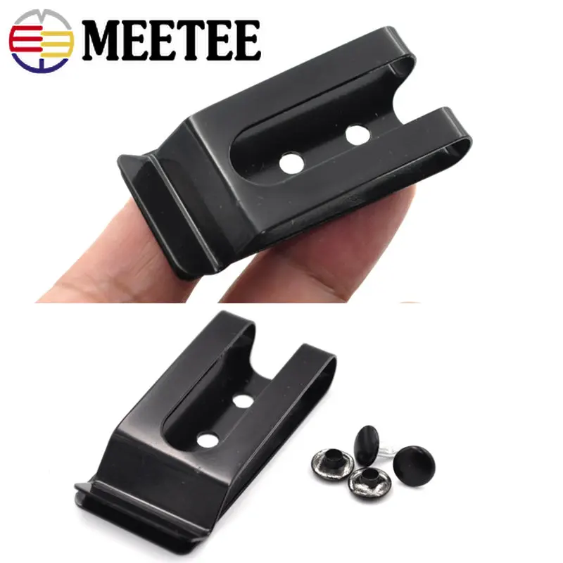 5/10Pc Metal Belt Clip Buckle Screw Holster Sheath Double Holes Clasp Bag Wallet Key Hook Waist Buckles DIY Hardware Accessories