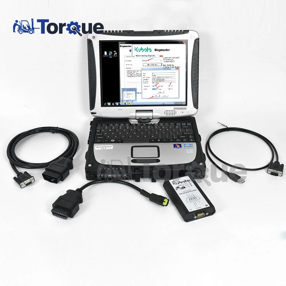 CF19 Laptop for Kubota Diagnostic Tool Diagmaster Takeuchi Diagmaster Interface Python DST-i datalink (DST-i) Agricultural