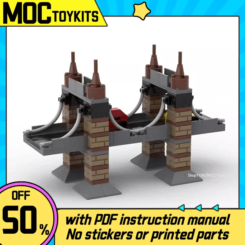 

181 шт. строительные блоки MOC-40693 набор повышенный мост технология модель орнамент DIY игрушка для мальчика подарок на день рождения