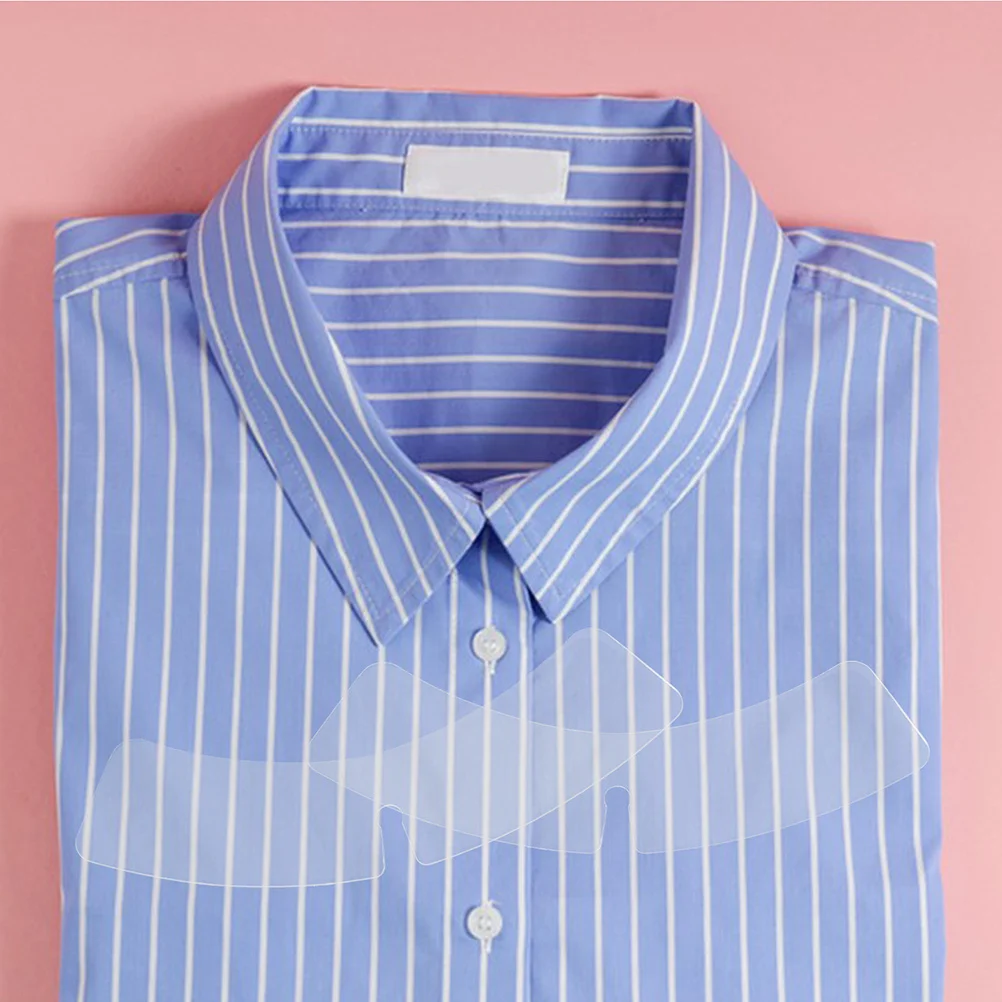 200 قطعة تبقى شفافة للرجال قمصان قمصان طوق دعم الملحقات قميص طوق قابلة لإعادة الاستخدام الوقاية من التجاعيد