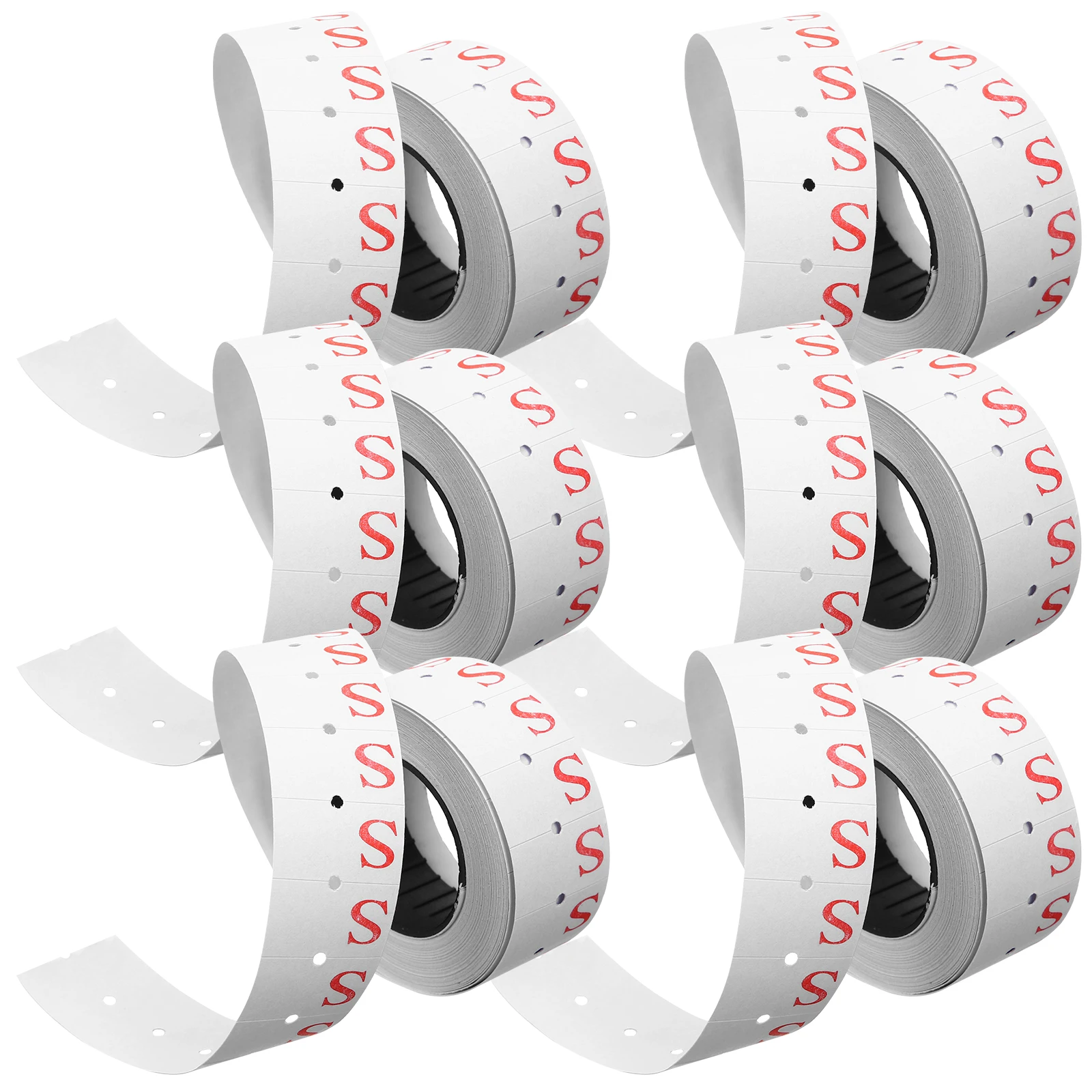 

10pcs 10 Rolls Self-Adhesive Clothing Size Stickers Clear Printing T-Shirts Coats Pants Label Tags For Retail Store Nursing Home