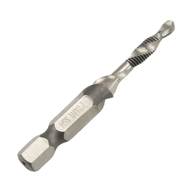 ABMS-M4X0.7Mm High-Speed Steel 4341 Titanium Plated Composite Tap Drill And Tap Integrated Machine Tap Open And Chamfer Tool