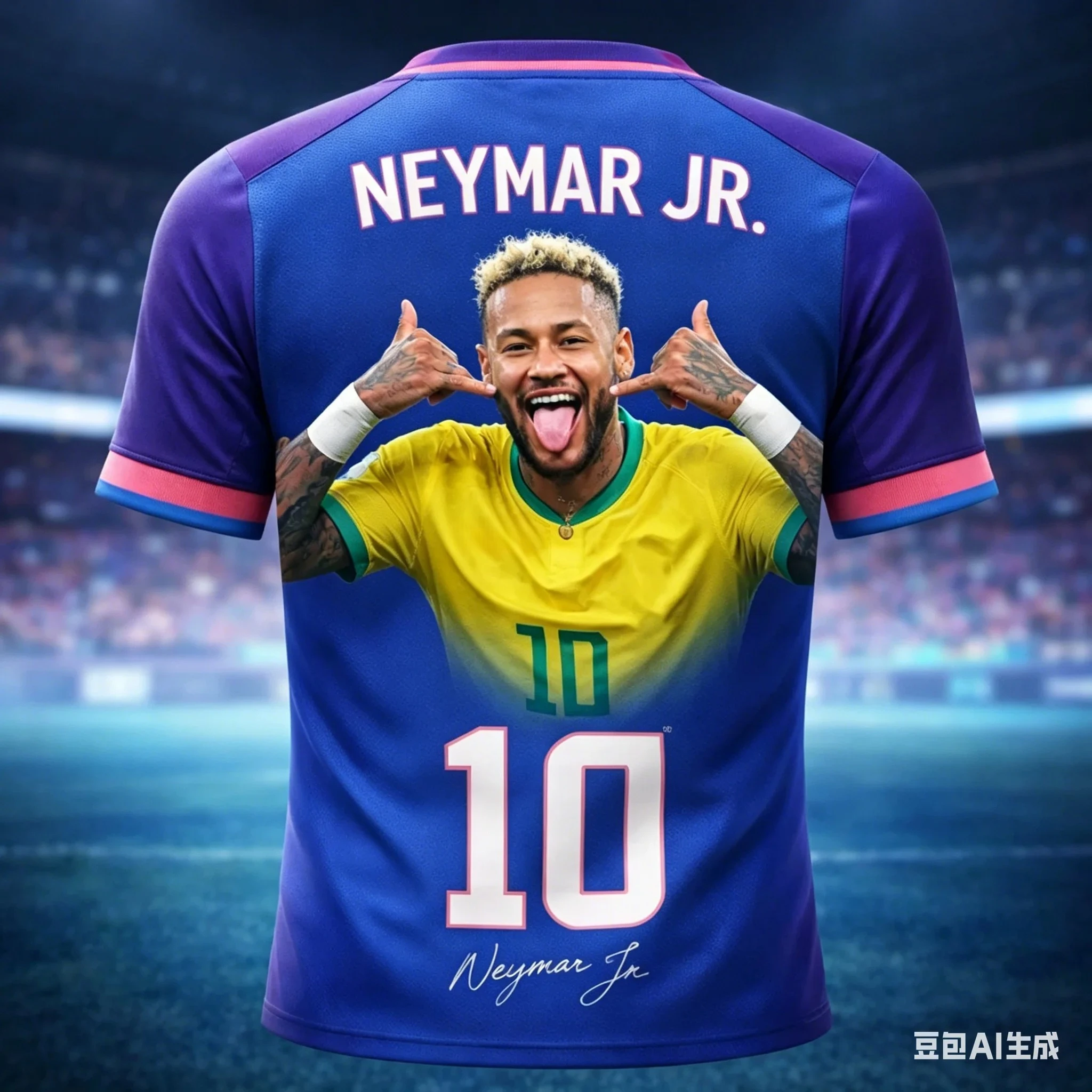Summer Best-selling Item - Neymar 3D Men's T-shirt Breathable and Quick-drying Suitable for Competition Training Men's Clothing
