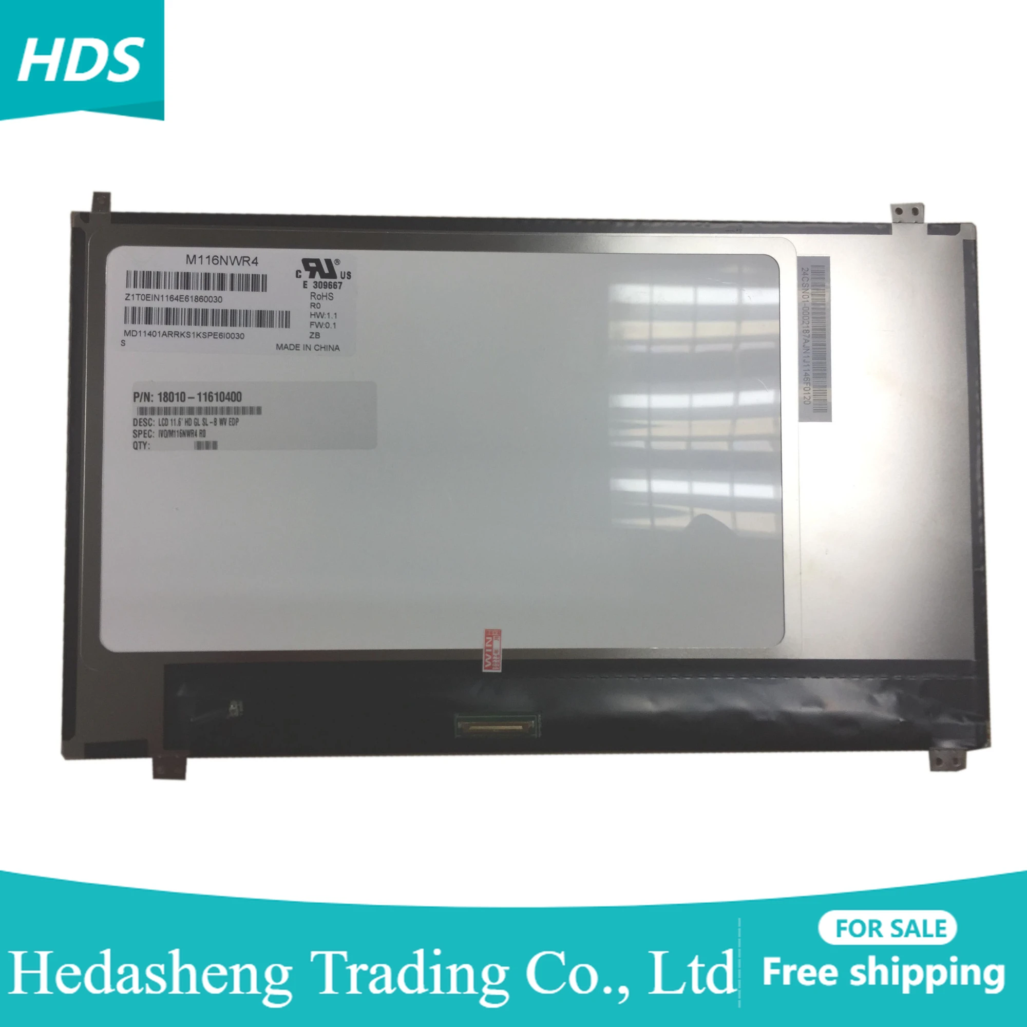 

M116NWR4 R0 fit M116NWR4 R1 LP116WH7 SPC1 11.6 IPS Panel 30PIN eDP 1366X768 LED LCD Screen